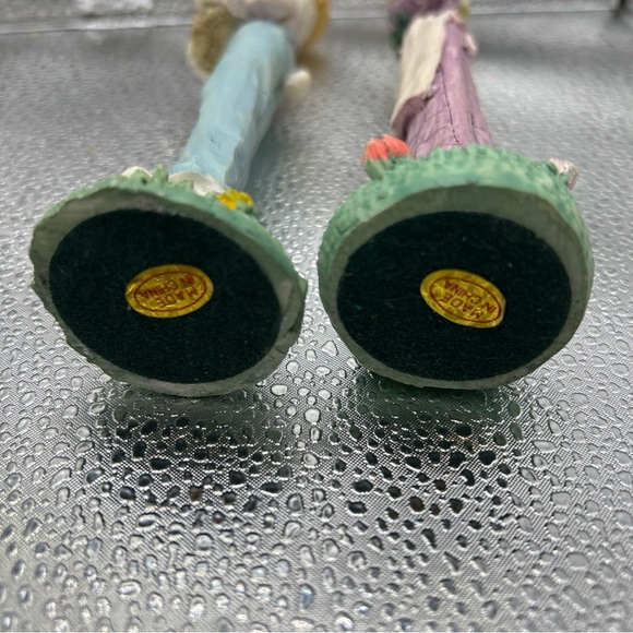 Vintage Tall Easter Bunny Rabbit Pencil Figurines - Picture 7 of 8